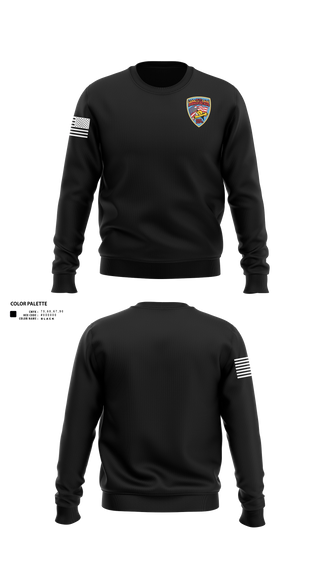 Crew Neck Sweatshirt, St. Boni, Fire Department, Teamtime, Team time, sublimation, custom sports apparel, team uniforms, spirit wear, spiritwear, sports uniforms, custom shirts, team store, custom team store, fundraiser sports, apparel fundraiser