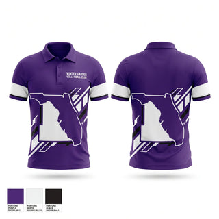 Short Sleeve Performance Polo, WINTER GARDEN VOLLEYBALL CLUB, Women's Volleyball, Teamtime, Team time, sublimation, custom sports apparel, team uniforms, spirit wear, spiritwear, sports uniforms, custom shirts, team store, custom team store, fundraiser sports, apparel fundraiser