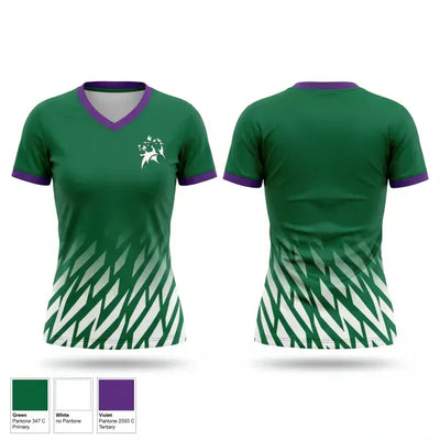 Genoa Christian Academy Baseball 34912578 Women's Short Sleeve V-neck Shirt - 1