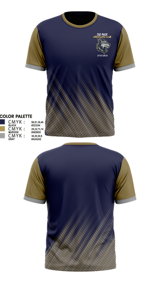Short Sleeve Performance Shirt, The Pack Wrestling Club, Wrestling, Teamtime, Team time, sublimation, custom sports apparel, team uniforms, spirit wear, spiritwear, sports uniforms, custom shirts, team store, custom team store, fundraiser sports, apparel fundraiser