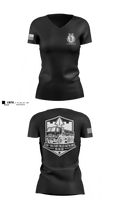 118th Military Police Battalion 20415597 Women's Short Sleeve V-neck Shirt - 4