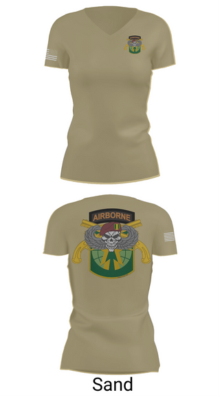 Womens Short Sleeve Vneck Shirt, 16th Military Police Brigade, , Teamtime, Team time, sublimation, custom sports apparel, team uniforms, spirit wear, spiritwear, sports uniforms, custom shirts, team store, custom team store, fundraiser sports, apparel fundraiser