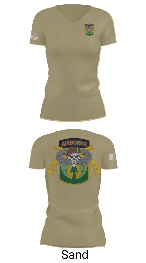 Womens Short Sleeve Vneck Shirt, 16th Military Police Brigade, , Teamtime, Team time, sublimation, custom sports apparel, team uniforms, spirit wear, spiritwear, sports uniforms, custom shirts, team store, custom team store, fundraiser sports, apparel fundraiser