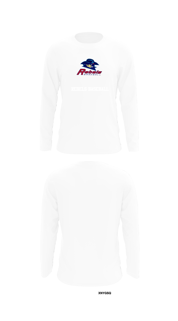 Long Sleeve Performance Shirt, Rebels Baseball, Baseball, Teamtime, Team time, sublimation, custom sports apparel, team uniforms, spirit wear, spiritwear, sports uniforms, custom shirts, team store, custom team store, fundraiser sports, apparel fundraiser
