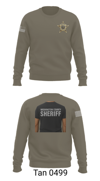 Crew Neck Sweatshirt, Washington County Sheriff's Department, Police, Teamtime, Team time, sublimation, custom sports apparel, team uniforms, spirit wear, spiritwear, sports uniforms, custom shirts, team store, custom team store, fundraiser sports, apparel fundraiser