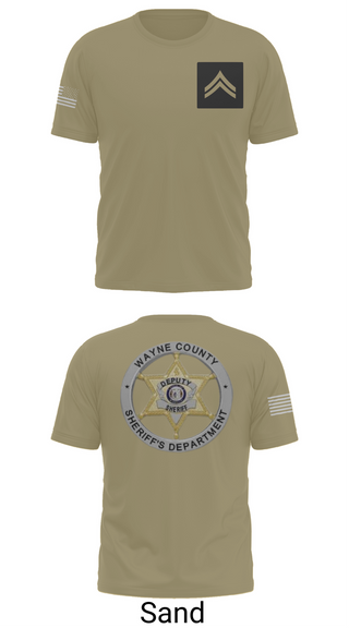Old School Cotton Feel Shirt, Wayne County Sheriff’s Department, Police, Teamtime, Team time, sublimation, custom sports apparel, team uniforms, spirit wear, spiritwear, sports uniforms, custom shirts, team store, custom team store, fundraiser sports, apparel fundraiser