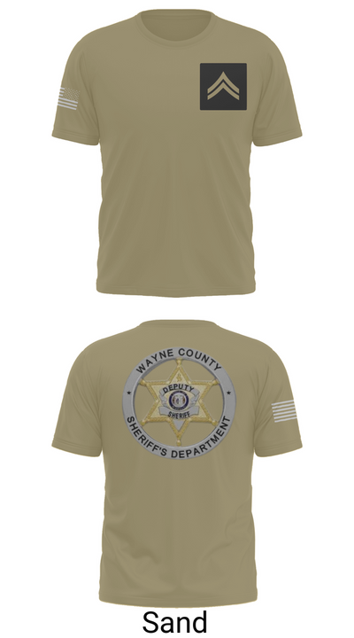 Wayne County Sheriff’s Department 8145507 Old School Cotton Feel Shirt - 86
