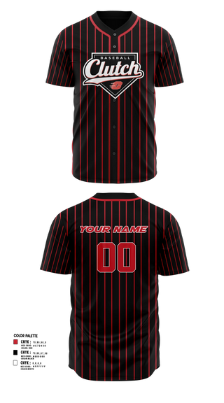 Full Button Baseball Jersey, Clutch, Baseball, Teamtime, Team time, sublimation, custom sports apparel, team uniforms, spirit wear, spiritwear, sports uniforms, custom shirts, team store, custom team store, fundraiser sports, apparel fundraiser