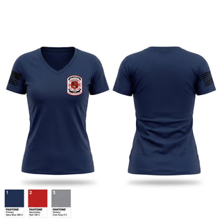 Womens Short Sleeve Vneck Shirt, Bay Springs Fire Department, Fire Department, Teamtime, Team time, sublimation, custom sports apparel, team uniforms, spirit wear, spiritwear, sports uniforms, custom shirts, team store, custom team store, fundraiser sports, apparel fundraiser