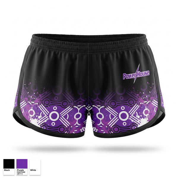 Womens Shorts, Burgaw Powerhouse, Softball, Teamtime, Team time, sublimation, custom sports apparel, team uniforms, spirit wear, spiritwear, sports uniforms, custom shirts, team store, custom team store, fundraiser sports, apparel fundraiser