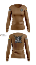 B Co 832nd OD BN 19793865 Women's Long Sleeve V-neck Shirt - 21