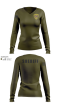 Comanche County Sheriffs Office Women's Long Sleeve V-neck Shirt - 21
