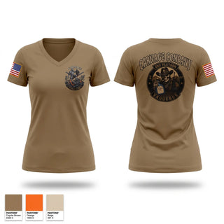 Womens Short Sleeve Vneck Shirt, Carnage Company, Army, Teamtime, Team time, sublimation, custom sports apparel, team uniforms, spirit wear, spiritwear, sports uniforms, custom shirts, team store, custom team store, fundraiser sports, apparel fundraiser