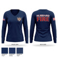 Eagle Joint Fire District 49086843 Women's Long Sleeve V-neck Shirt - 1