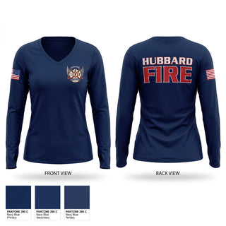 Womens Long Sleeve Vneck Shirt, Eagle Joint Fire District, Fire Department, Teamtime, Team time, sublimation, custom sports apparel, team uniforms, spirit wear, spiritwear, sports uniforms, custom shirts, team store, custom team store, fundraiser sports, apparel fundraiser