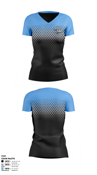 Womens Short Sleeve Vneck Shirt, East Chapel Hill High School Swimming, Swimming, Teamtime, Team time, sublimation, custom sports apparel, team uniforms, spirit wear, spiritwear, sports uniforms, custom shirts, team store, custom team store, fundraiser sports, apparel fundraiser
