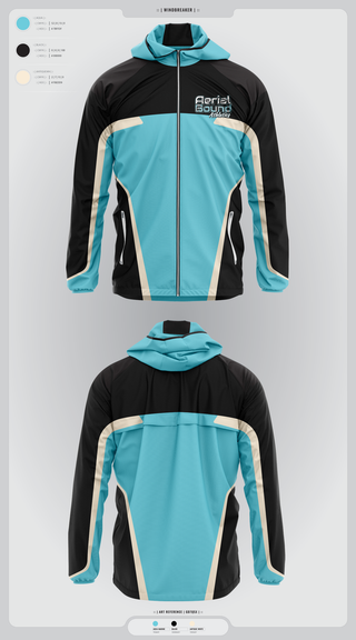 Windbreaker, Aerial Bound Athletics, Spirit Store, Teamtime, Team time, sublimation, custom sports apparel, team uniforms, spirit wear, spiritwear, sports uniforms, custom shirts, team store, custom team store, fundraiser sports, apparel fundraiser