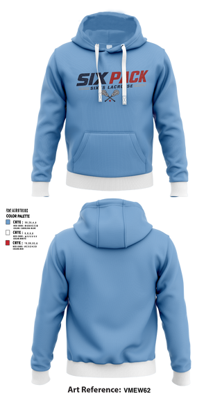 Hoodie, Six Pack, Men's Lacrosse, Teamtime, Team time, sublimation, custom sports apparel, team uniforms, spirit wear, spiritwear, sports uniforms, custom shirts, team store, custom team store, fundraiser sports, apparel fundraiser