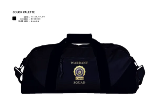 Duffle Bag, NCSD Warrant Squad, , Teamtime, Team time, sublimation, custom sports apparel, team uniforms, spirit wear, spiritwear, sports uniforms, custom shirts, team store, custom team store, fundraiser sports, apparel fundraiser