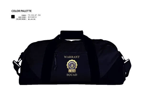 Duffle Bag, NCSD Warrant Squad, , Teamtime, Team time, sublimation, custom sports apparel, team uniforms, spirit wear, spiritwear, sports uniforms, custom shirts, team store, custom team store, fundraiser sports, apparel fundraiser