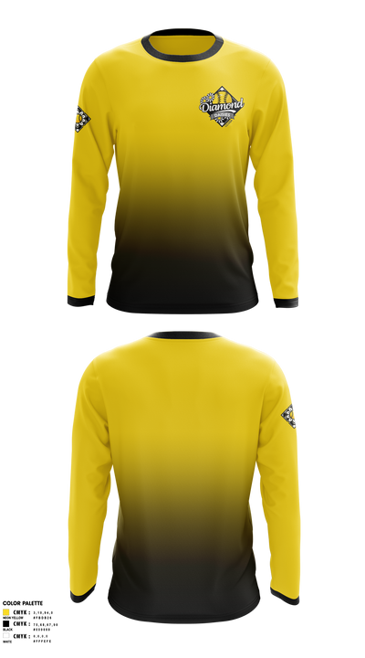 Diamond Daisies Long Sleeve Performance Shirt 2