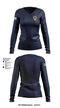 Lincoln Fire Company 55570412 Women's Long Sleeve V-neck Shirt - 25