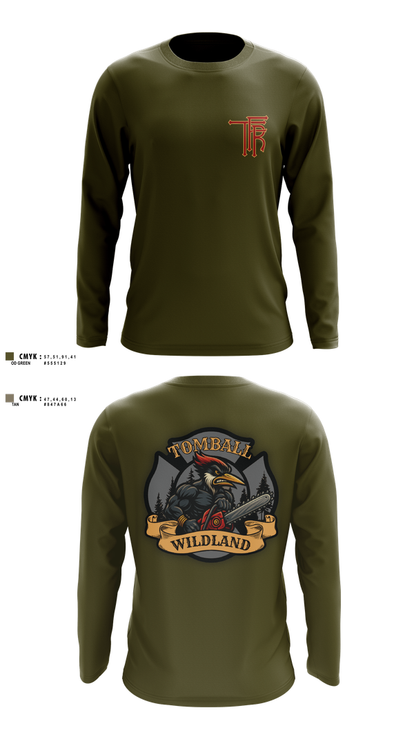 Long Sleeve Performance Shirt, Tomball Wildland, , Teamtime, Team time, sublimation, custom sports apparel, team uniforms, spirit wear, spiritwear, sports uniforms, custom shirts, team store, custom team store, fundraiser sports, apparel fundraiser