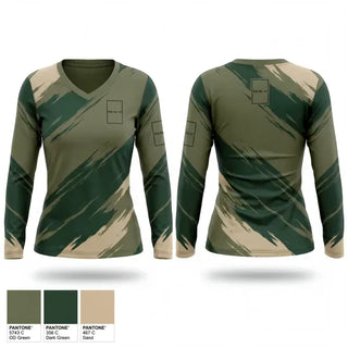 Womens Long Sleeve Vneck Shirt, test, Cheer, Teamtime, Team time, sublimation, custom sports apparel, team uniforms, spirit wear, spiritwear, sports uniforms, custom shirts, team store, custom team store, fundraiser sports, apparel fundraiser