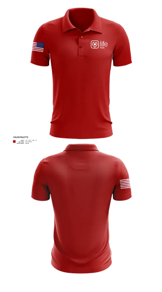 Short Sleeve Performance Polo, Life Ride, EMS/EMT, Teamtime, Team time, sublimation, custom sports apparel, team uniforms, spirit wear, spiritwear, sports uniforms, custom shirts, team store, custom team store, fundraiser sports, apparel fundraiser