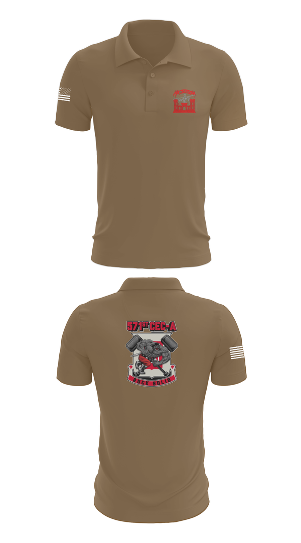 Short Sleeve Performance Polo, 571st CEC-A, , Teamtime, Team time, sublimation, custom sports apparel, team uniforms, spirit wear, spiritwear, sports uniforms, custom shirts, team store, custom team store, fundraiser sports, apparel fundraiser