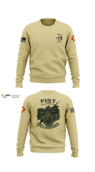 Crew Neck Sweatshirt, HHB 160th FIST, Army, Teamtime, Team time, sublimation, custom sports apparel, team uniforms, spirit wear, spiritwear, sports uniforms, custom shirts, team store, custom team store, fundraiser sports, apparel fundraiser