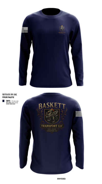 Baskett Transport LLC 45645919 Long Sleeve Performance Shirt 23