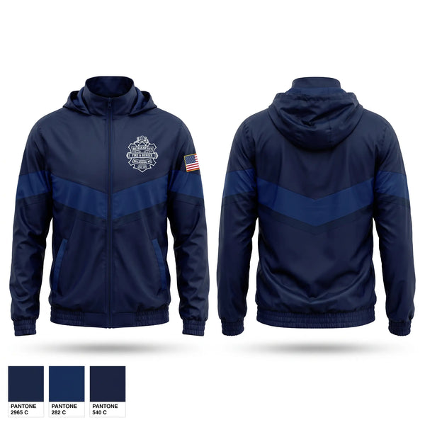 Windbreaker, Excelsior No. 1, Fire Department, Teamtime, Team time, sublimation, custom sports apparel, team uniforms, spirit wear, spiritwear, sports uniforms, custom shirts, team store, custom team store, fundraiser sports, apparel fundraiser