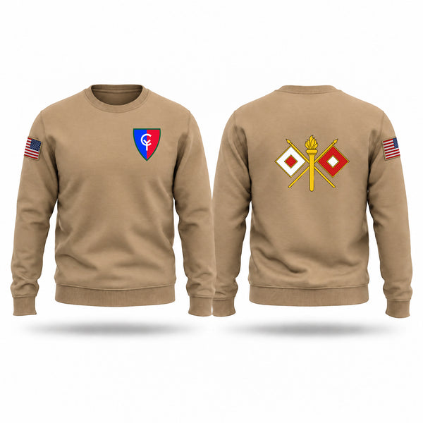 Crew Neck Sweatshirt, 38th Infantry Division, Army, Teamtime, Team time, sublimation, custom sports apparel, team uniforms, spirit wear, spiritwear, sports uniforms, custom shirts, team store, custom team store, fundraiser sports, apparel fundraiser