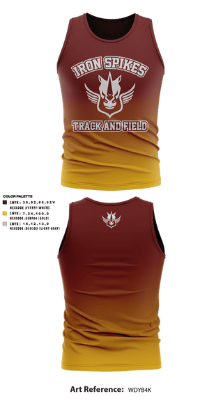 Tank Top, Iron Spikes Track & Field Club, Track & Field, Teamtime, Team time, sublimation, custom sports apparel, team uniforms, spirit wear, spiritwear, sports uniforms, custom shirts, team store, custom team store, fundraiser sports, apparel fundraiser