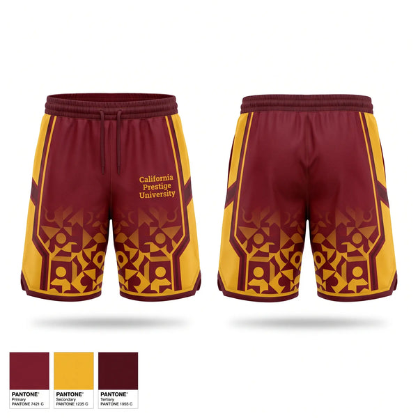 Athletic Shorts With Pockets, California Prestige University, Baseball, Teamtime, Team time, sublimation, custom sports apparel, team uniforms, spirit wear, spiritwear, sports uniforms, custom shirts, team store, custom team store, fundraiser sports, apparel fundraiser
