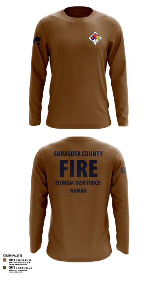 Long Sleeve Performance Shirt, Sarasota County Fire Department, , Teamtime, Team time, sublimation, custom sports apparel, team uniforms, spirit wear, spiritwear, sports uniforms, custom shirts, team store, custom team store, fundraiser sports, apparel fundraiser