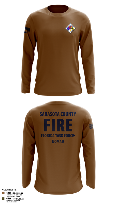 Sarasota County Fire Department 14494390 Long Sleeve Performance Shirt 20
