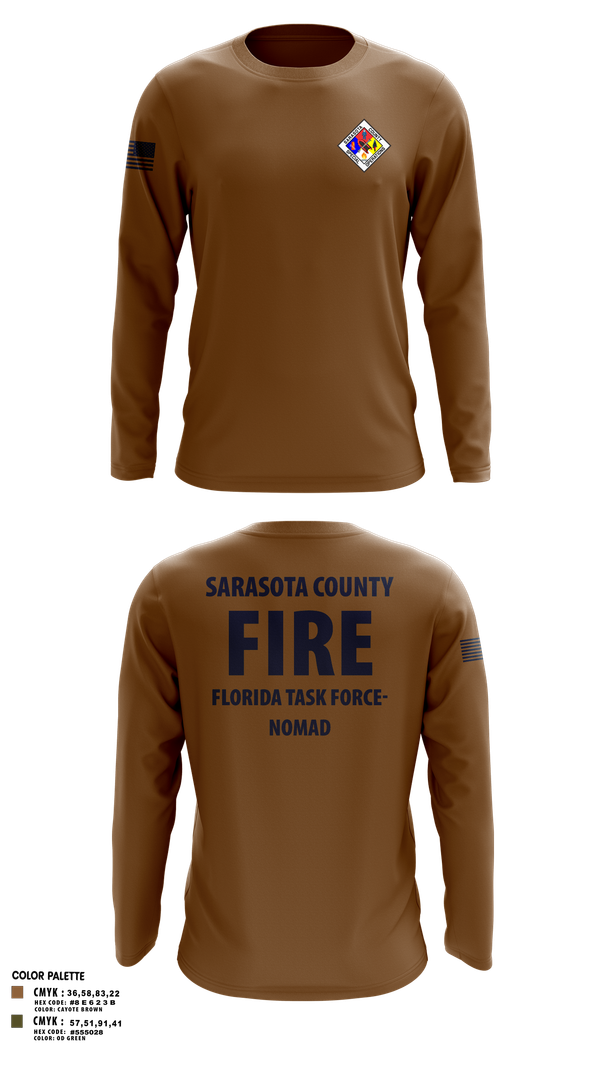 Long Sleeve Performance Shirt, Sarasota County Fire Department, , Teamtime, Team time, sublimation, custom sports apparel, team uniforms, spirit wear, spiritwear, sports uniforms, custom shirts, team store, custom team store, fundraiser sports, apparel fundraiser