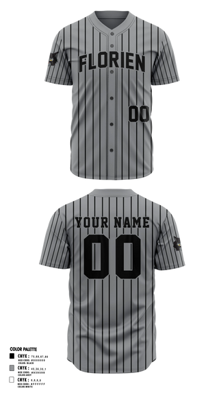 Full Button Softball Jersey, Florien Blackcats, Softball, Teamtime, Team time, sublimation, custom sports apparel, team uniforms, spirit wear, spiritwear, sports uniforms, custom shirts, team store, custom team store, fundraiser sports, apparel fundraiser