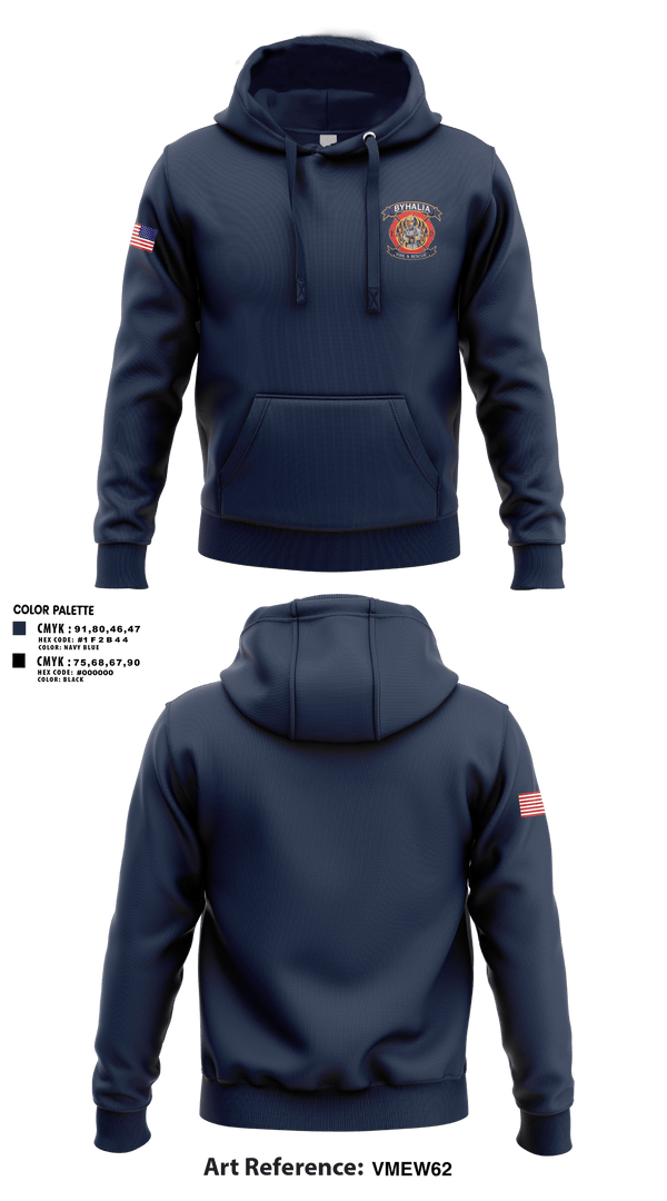 Hoodie, Byhalia Fire and Rescue, Fire Department, Teamtime, Team time, sublimation, custom sports apparel, team uniforms, spirit wear, spiritwear, sports uniforms, custom shirts, team store, custom team store, fundraiser sports, apparel fundraiser