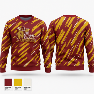 Crew Neck Sweatshirt, team name, Cheer, Teamtime, Team time, sublimation, custom sports apparel, team uniforms, spirit wear, spiritwear, sports uniforms, custom shirts, team store, custom team store, fundraiser sports, apparel fundraiser