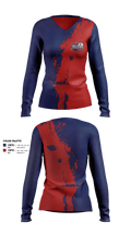 The Blaze Academy STX Fry 10U Women's Long Sleeve V-neck Shirt - 1