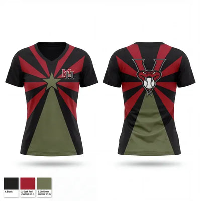 Havasu Vipers 58526640 Women's Short Sleeve V-neck Shirt - 1