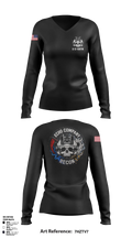 ECHO COMPANY, 3-60TH IN Women's Long Sleeve V-neck Shirt - 6