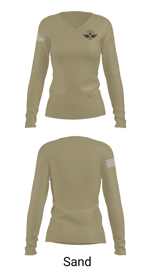 Womens Long Sleeve Vneck Shirt, Engine 611, , Teamtime, Team time, sublimation, custom sports apparel, team uniforms, spirit wear, spiritwear, sports uniforms, custom shirts, team store, custom team store, fundraiser sports, apparel fundraiser