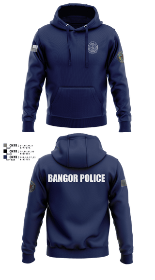 Hoodie, Bangor PD, Police, Teamtime, Team time, sublimation, custom sports apparel, team uniforms, spirit wear, spiritwear, sports uniforms, custom shirts, team store, custom team store, fundraiser sports, apparel fundraiser
