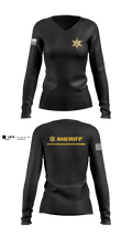 Darlington County Sheriffs Office 17028317 Women's Long Sleeve V-neck Shirt - 1