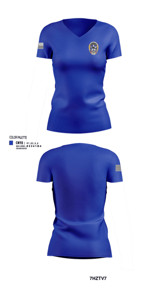 Womens Short Sleeve Vneck Shirt, North Lamar ISD Police Department, Police, Teamtime, Team time, sublimation, custom sports apparel, team uniforms, spirit wear, spiritwear, sports uniforms, custom shirts, team store, custom team store, fundraiser sports, apparel fundraiser