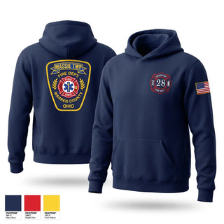 Hoodie, Massie Township Fire Department, Fire Department, Teamtime, Team time, sublimation, custom sports apparel, team uniforms, spirit wear, spiritwear, sports uniforms, custom shirts, team store, custom team store, fundraiser sports, apparel fundraiser